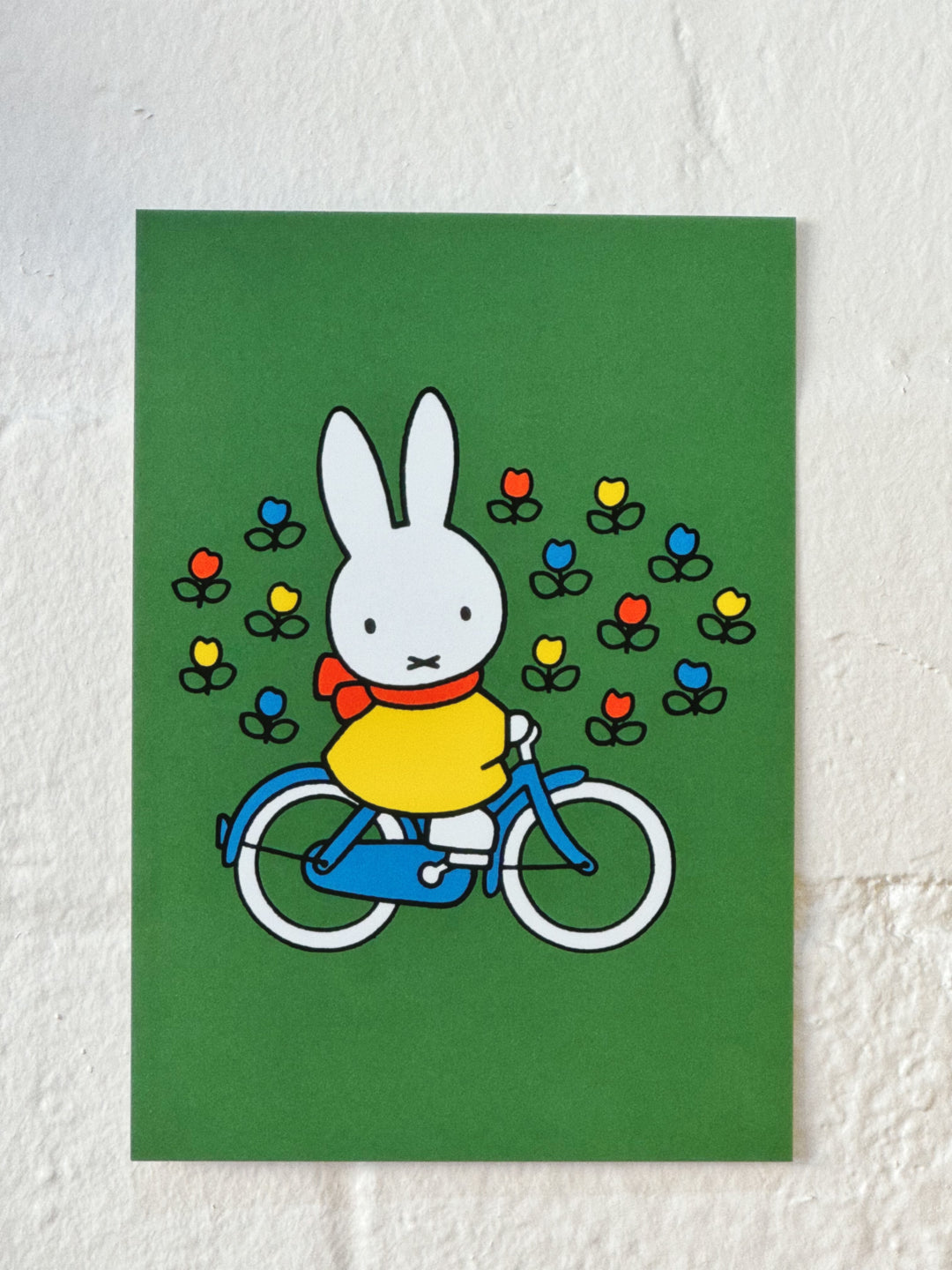 Miffy Postcard - riding a bicycle