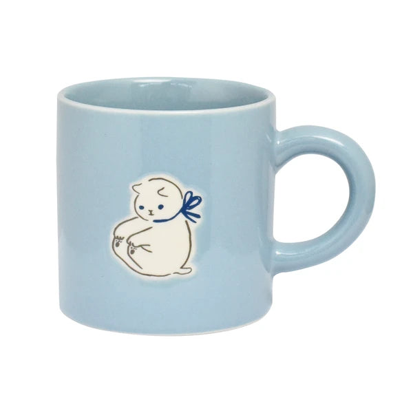 Corocoro Mug Cup Cat (blue)