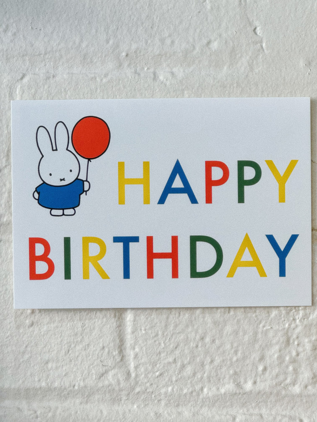 Miffy Postcard - Happy Birthday