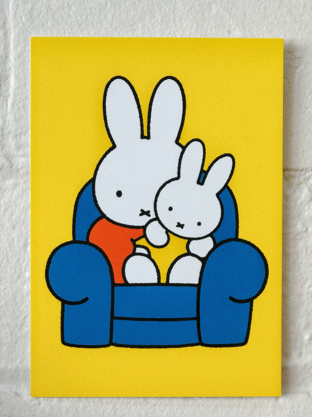 Miffy Postcard - parent and child sitting on sofa