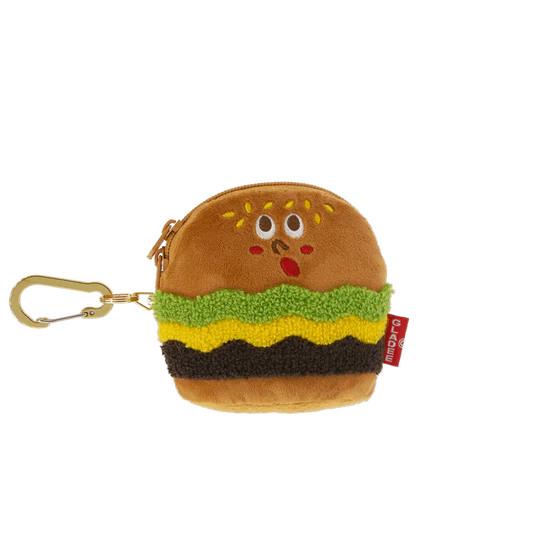 Pass Card Case with Zipper - Hamburger II