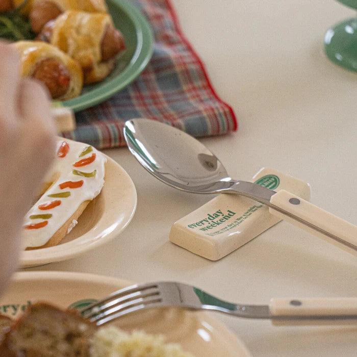 Weekend 4 - Holiday Cutlery Rest（Butter Green)