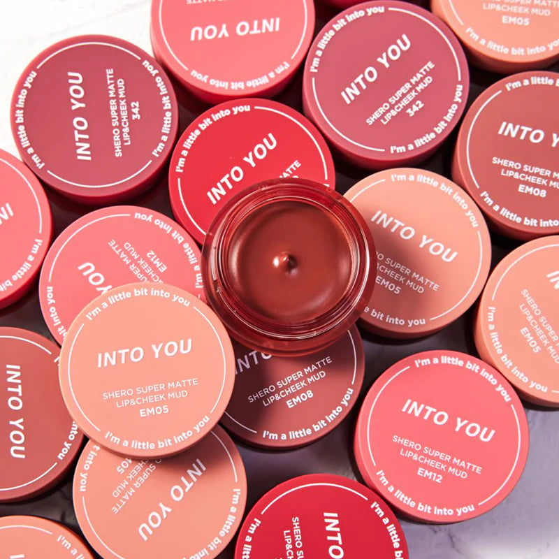 INTO YOU Canned Lip & Cheek Mud With Brush