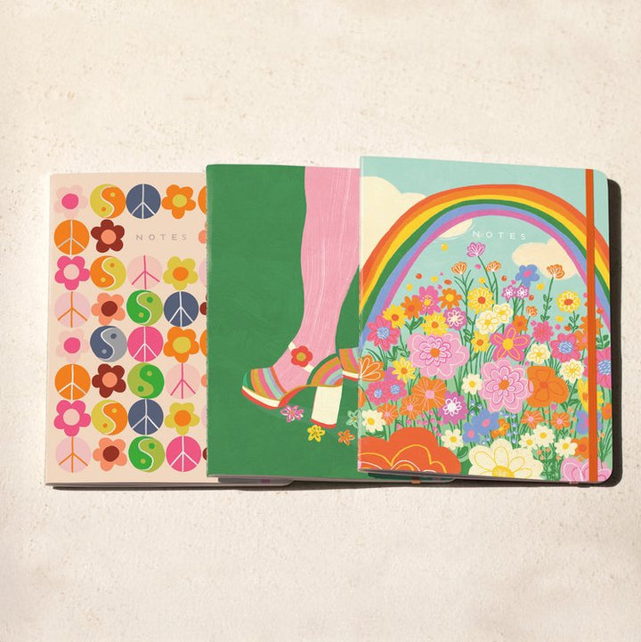 Pride Rainbow | Sewn Trio Notebook Set