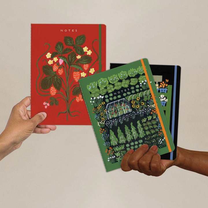 Garden Greenhouse | Sewn Trio Notebook Set