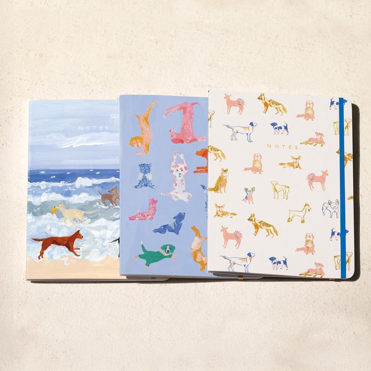 Dogs | Sewn Trio Notebook Set