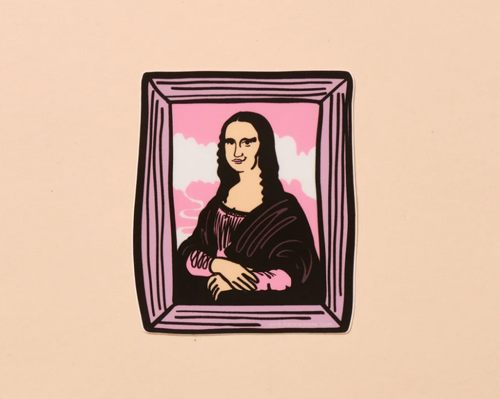 And Here We Are-Mona Lisa Sticker