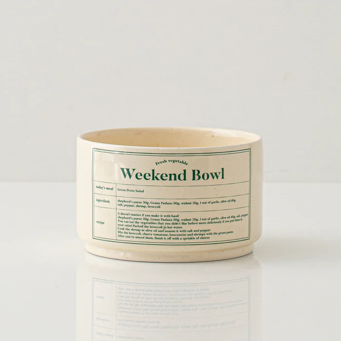 Weekend 3 - Cereal Bowl Butter