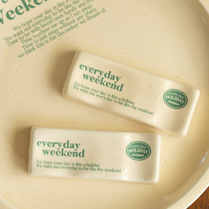 Weekend 4 - Holiday Cutlery Rest（Butter Green)